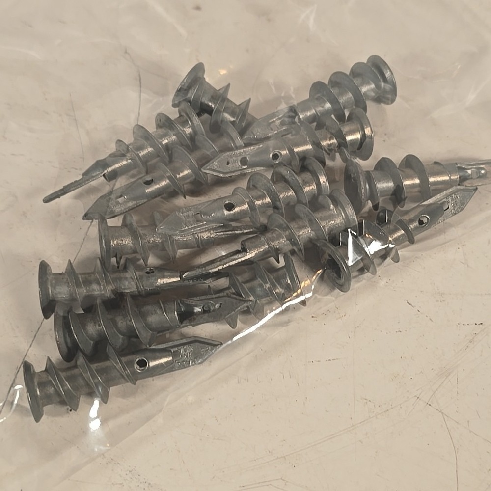 Buildex Ez Anchor 1 5/8 In L Zinc Alloy 61 Lb Tension Strength 14pcs
